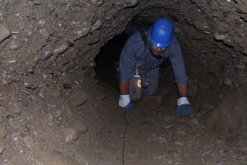 There are miles of tunnels going to and from the pyramid structure.