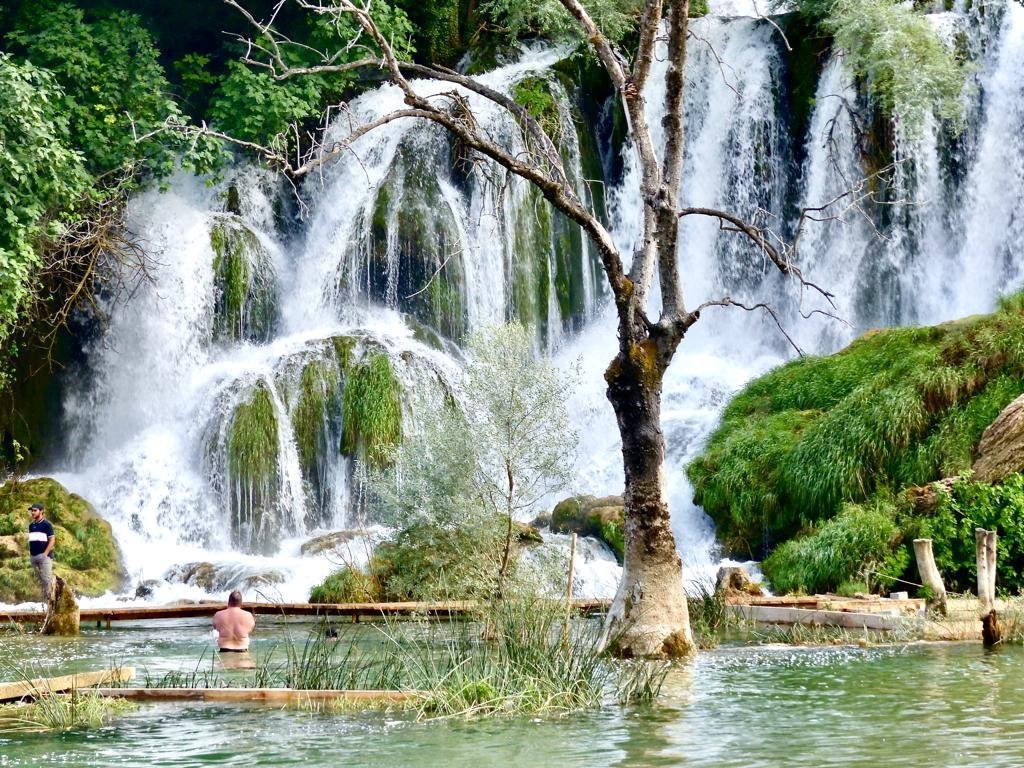 Spectacular waterfalls at Kravica