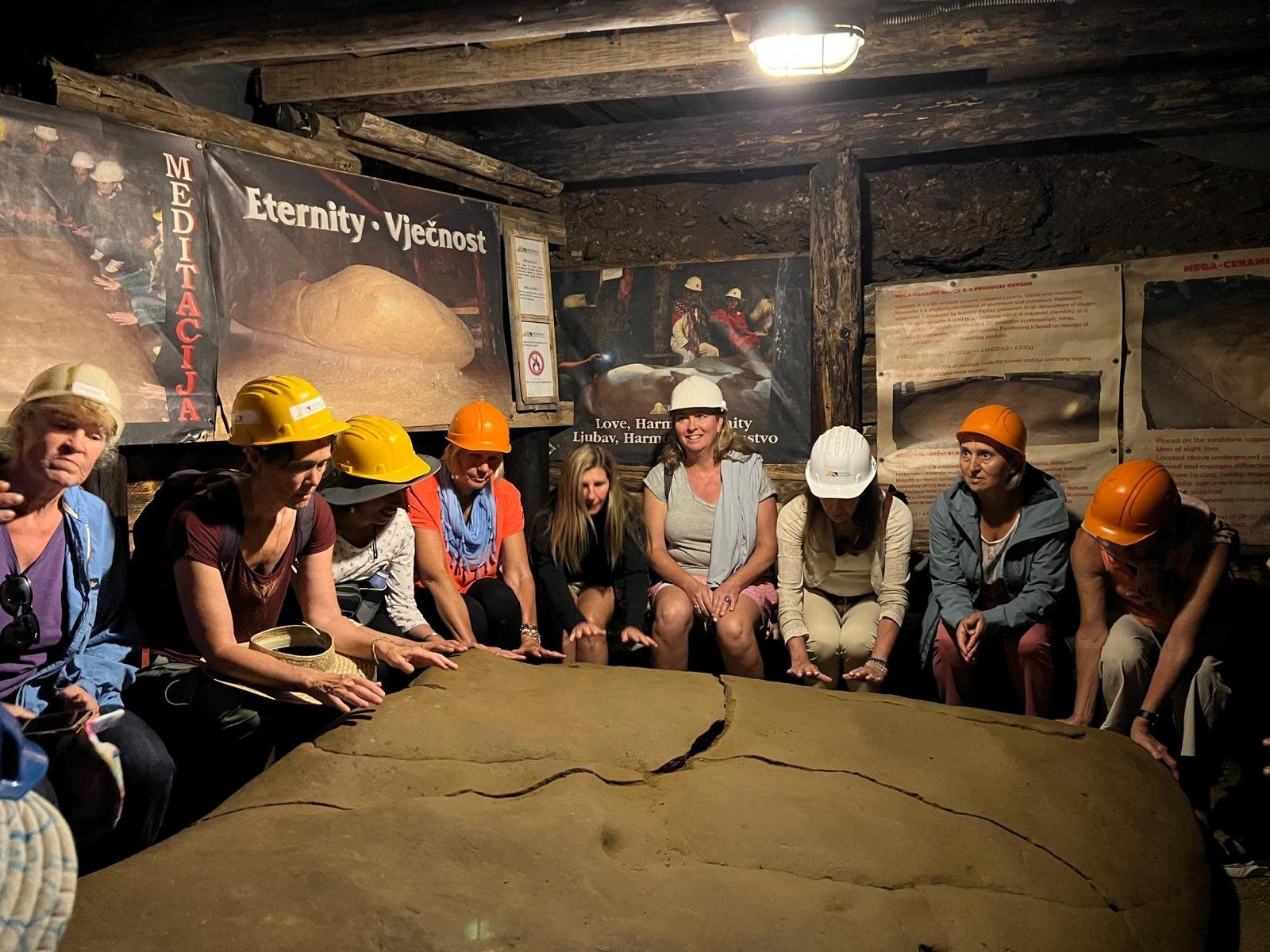 Mega Ceramic block, 8 tons,  inside tunnels near pyramid, dated at 28,000 years old!